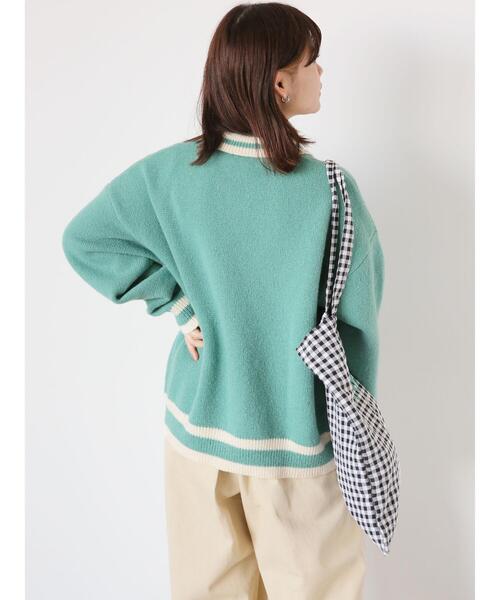 ehka sopo（エヘカソポ）の「ライン入り襟付カーディガン（カーディガン/ボレロ・レディース・ブルー/オレンジ/キナリ/グレー/グリーン・F）」の13枚目の写真