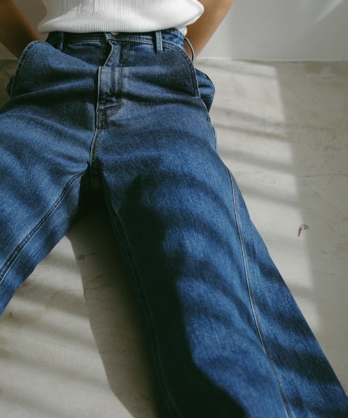 CASA FLINE(カーサフライン)の「【YANUK】別注フレアデニム(デニムパンツ・レディース・インディゴブルー/ブルー・2/0/1)」の21枚目の写真