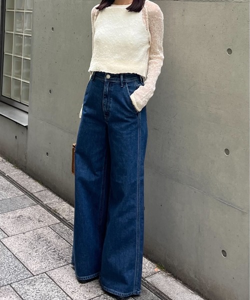 CASA FLINE(カーサフライン)の「【YANUK】別注フレアデニム(デニムパンツ・レディース・インディゴブルー/ブルー・2/0/1)」の17枚目の写真