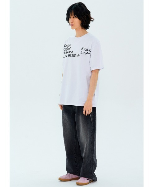 NASTY KICK(ナスティーキック)の「A'GEM/9 × .kom 『NASTY KICK/ナスティー キック』 Int Prty Tee/インパーティー 半袖Tシャツ(Tシャツ/カットソー・メンズ・ブラック/ホワイト・L)」の5枚目の写真