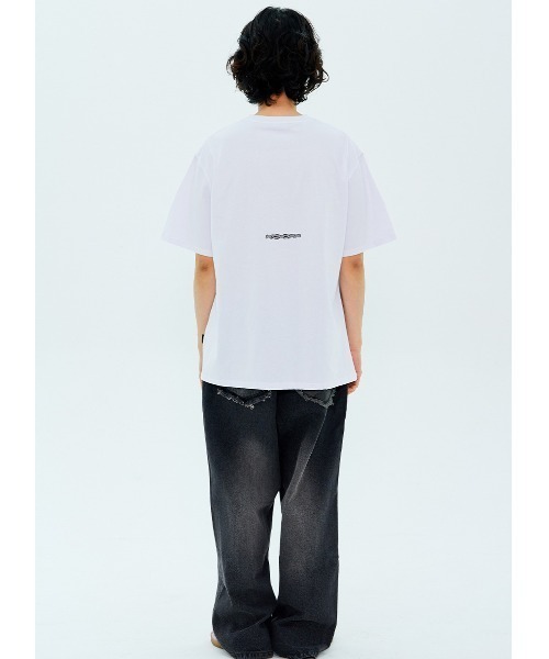 NASTY KICK(ナスティーキック)の「A'GEM/9 × .kom 『NASTY KICK/ナスティー キック』 Int Prty Tee/インパーティー 半袖Tシャツ(Tシャツ/カットソー・メンズ・ブラック/ホワイト・L)」の6枚目の写真