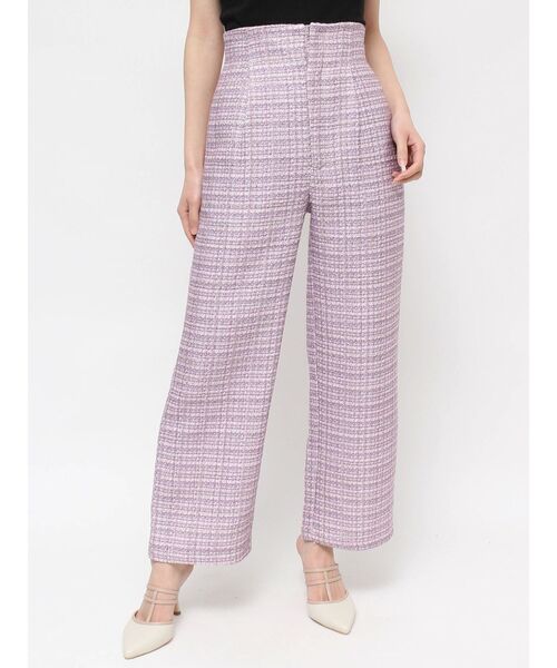 RESEXXY（リゼクシー）の「ツイードワイドパンツ【セットアップ着用可能】（その他パンツ・レディース・ピンク/ブルー/ブラック・FREE）」の21枚目の写真