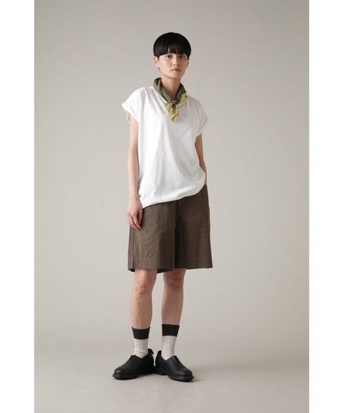 MHL.(エムエイチエル)の「TINY CHECK SCARF(ストール/ショール・レディース・イエロー/チャコール・FREE)」の4枚目の写真