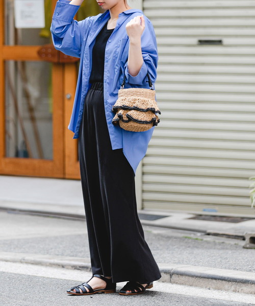 RODE SKO（ロデスコ）の「フリル雑材ショルダーバッグ（ショルダーバッグ・レディース・ナチュラル/キャメル・ONE）」の6枚目の写真