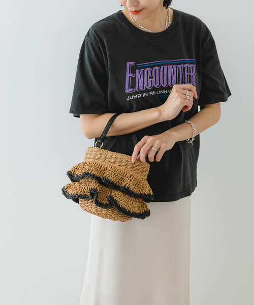 RODE SKO（ロデスコ）の「フリル雑材ショルダーバッグ（ショルダーバッグ・レディース・ナチュラル/キャメル・ONE）」の13枚目の写真