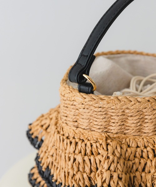 RODE SKO（ロデスコ）の「フリル雑材ショルダーバッグ（ショルダーバッグ・レディース・ナチュラル/キャメル・ONE）」の20枚目の写真