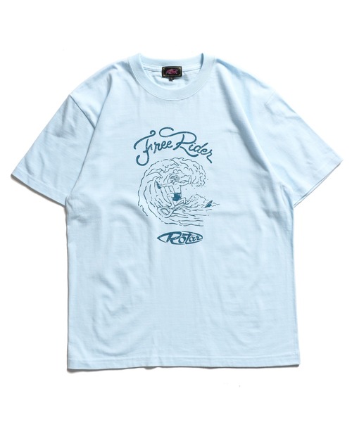 ROTAR（ローター）の「Free Rider Tee（Tシャツ/カットソー・メンズ・オフホワイト/ライトブルー/ピンク系その他/スミクロ・SMALL/MEDIUM/LARGE/X-LARGE）」の7枚目の写真