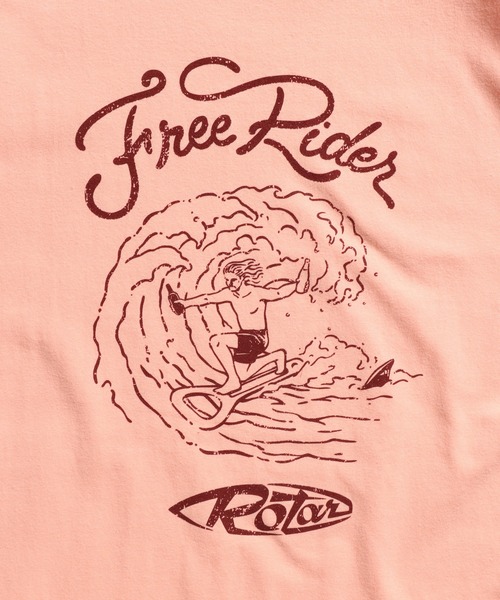ROTAR（ローター）の「Free Rider Tee（Tシャツ/カットソー・メンズ・オフホワイト/ライトブルー/ピンク系その他/スミクロ・SMALL/MEDIUM/LARGE/X-LARGE）」の11枚目の写真