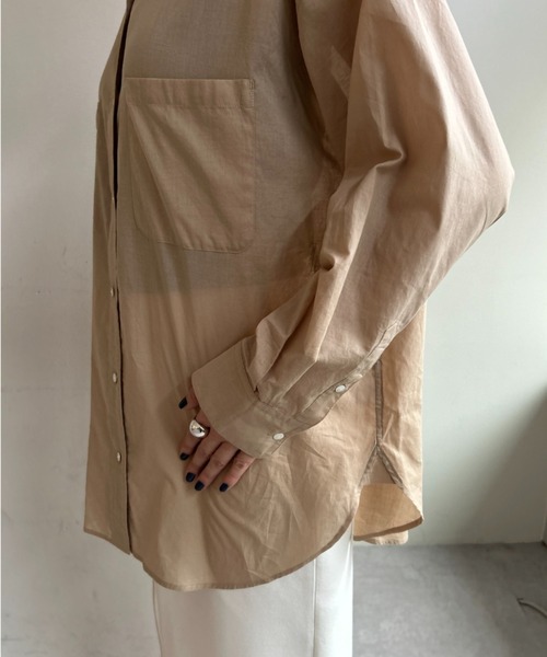 SHENERY（シーナリー）の「コットンシアーオーバーシャツ（シャツ 