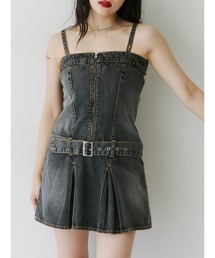 jouetie | タックプリーツデニムキャミワンピース(ワンピース)