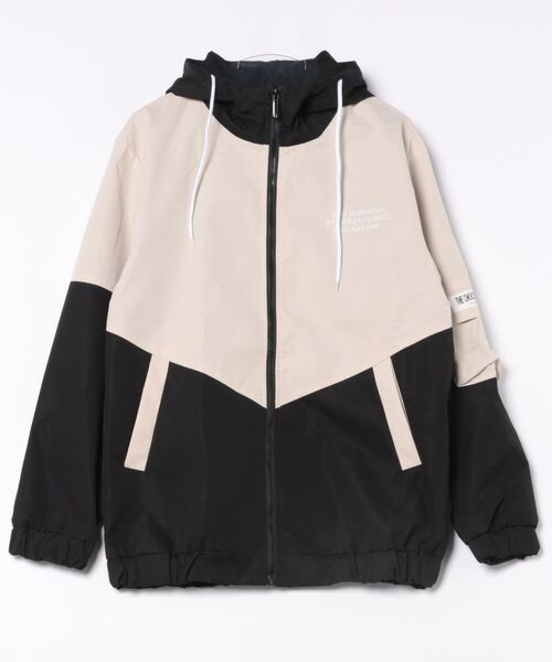 rovtski(ロフトスキー)の「Z)【BLINGLEADS】ABL21470 GRAPHICHOOD BLOUSON/グラフィックフードブルゾン(ブルゾン・レディース・ホワイト×ブルー/ブラック×レッド/ブラック系その他/ブラック×ブルー/ホワイト系その他・FREE)」の4枚目の写真