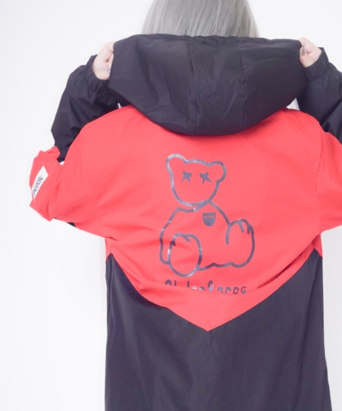 rovtski(ロフトスキー)の「Z)【BLINGLEADS】ABL21470 GRAPHICHOOD BLOUSON/グラフィックフードブルゾン(ブルゾン・レディース・ホワイト×ブルー/ブラック×レッド/ブラック系その他/ブラック×ブルー/ホワイト系その他・FREE)」の12枚目の写真
