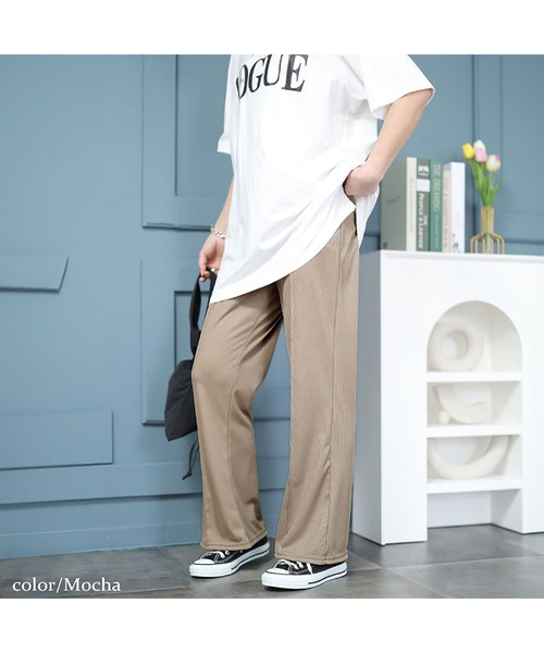 GOLDJAPAN(ゴールドジャパン)の「センターシームフレアパンツ【大きいサイズ対応】(スラックス・レディース・モカ/ブラック・5L/4L/3L/LL)」の9枚目の写真