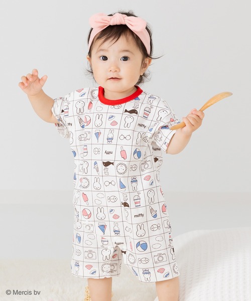 Miffy（ ミッフィー）の「miffy / ミッフィー 半袖カバーオール（ロンパース・キッズ・D/C/A/B・80ｃｍ/70cm/60cm）」の3枚目の写真