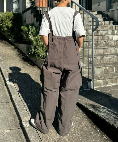 ま。【SOUNDS GOOOOD】ナイロンサロペットカーゴパンツ ま。【SOUNDS GOOOOD】ナイロンサロペットカーゴパンツ