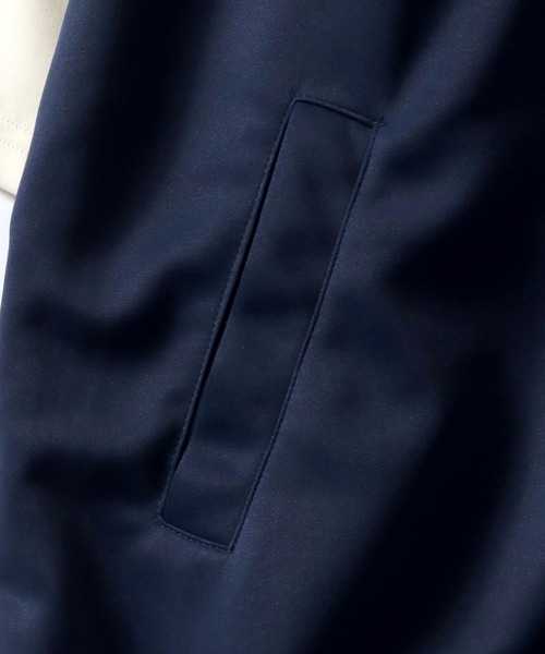 SITRY（シトリー）の「Switching Pattern Track Jacket/配色切替 ワンポイント刺繍 オーバーサイズ 半袖 トラックジャケット ジャージ　レディース メンズ（ジャージ・メンズ・ワイン/ブラック/ネイビー/ブルー・L/M）」の17枚目の写真