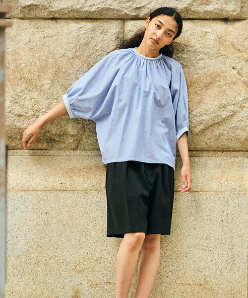 Bshop（ビショップ）の「INDIA INDUSTRY | コットン 刺繍プルオーバー