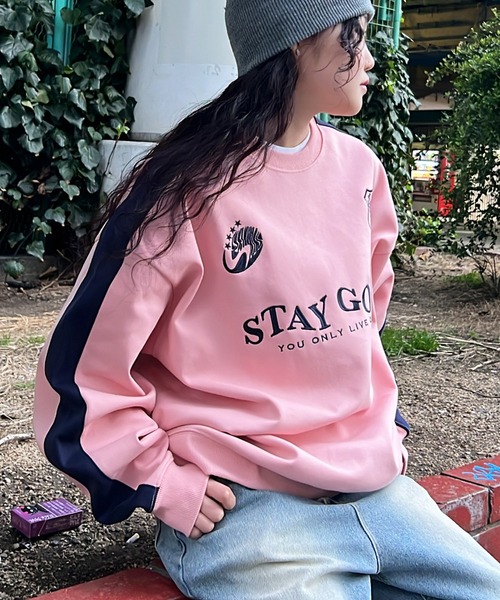 STAY GOLD（ステイゴールド）の「【STAYGOLD】ダブルフェイス ゲームシャツスウェット / Double Face Game Shirt Sweatshirt（スウェット・メンズ・ネイビー/ピンク/アッシュ・M/L）」の3枚目の写真