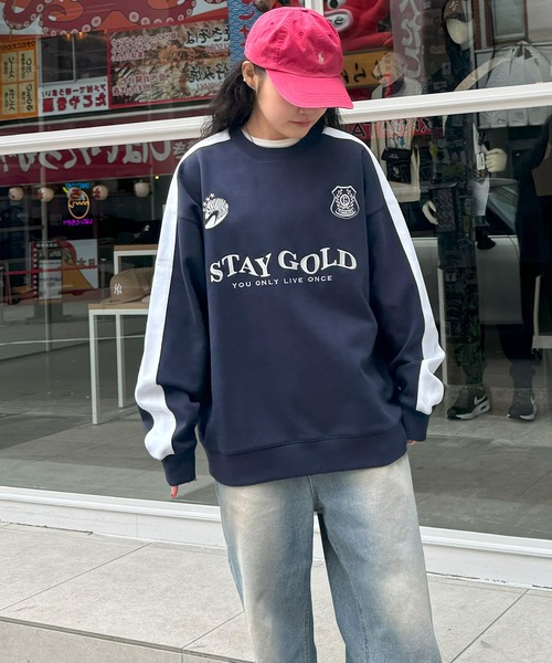 STAY GOLD（ステイゴールド）の「【STAYGOLD】ダブルフェイス ゲームシャツスウェット / Double Face Game Shirt Sweatshirt（スウェット・メンズ・ネイビー/ピンク/アッシュ・M/L）」の13枚目の写真
