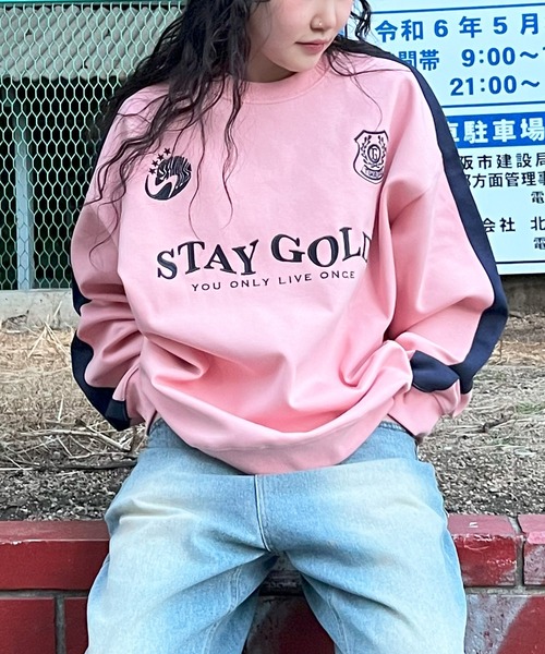 STAY GOLD（ステイゴールド）の「【STAYGOLD】ダブルフェイス ゲームシャツスウェット / Double Face Game Shirt Sweatshirt（スウェット・メンズ・ネイビー/ピンク/アッシュ・M/L）」の18枚目の写真