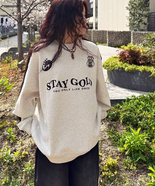 STAY GOLD（ステイゴールド）の「【STAYGOLD】ダブルフェイス ゲームシャツスウェット / Double Face Game Shirt Sweatshirt（スウェット・メンズ・ネイビー/ピンク/アッシュ・M/L）」の6枚目の写真