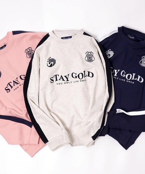 STAY GOLD（ステイゴールド）の「【STAYGOLD】ダブルフェイス ゲームシャツスウェット / Double Face Game Shirt Sweatshirt（スウェット・メンズ・ネイビー/ピンク/アッシュ・M/L）」の4枚目の写真
