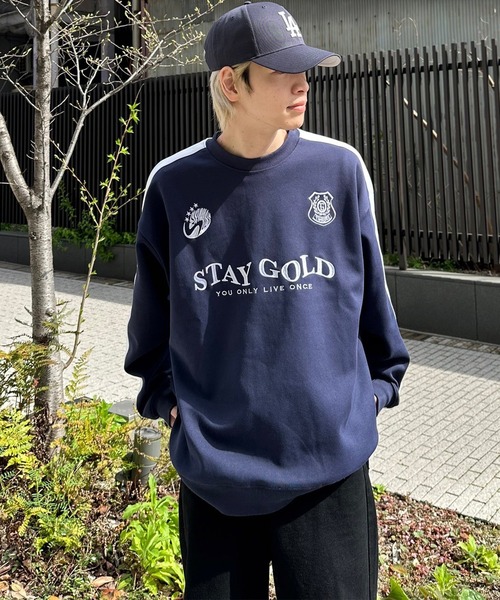 STAY GOLD（ステイゴールド）の「【STAYGOLD】ダブルフェイス ゲームシャツスウェット / Double Face Game Shirt Sweatshirt（スウェット・メンズ・ネイビー/ピンク/アッシュ・M/L）」の11枚目の写真