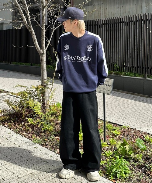 STAY GOLD（ステイゴールド）の「【STAYGOLD】ダブルフェイス ゲームシャツスウェット / Double Face Game Shirt Sweatshirt（スウェット・メンズ・ネイビー/ピンク/アッシュ・M/L）」の12枚目の写真