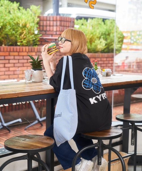 kaoyorinakami(カオヨリナカミ)の「flower logo t / フラワーロゴTシャツ(Tシャツ/カットソー・メンズ・ブラック/ホワイト・X-SMALL/SMALL/MEDIUM/LARGE/X-LARGE)」の6枚目の写真