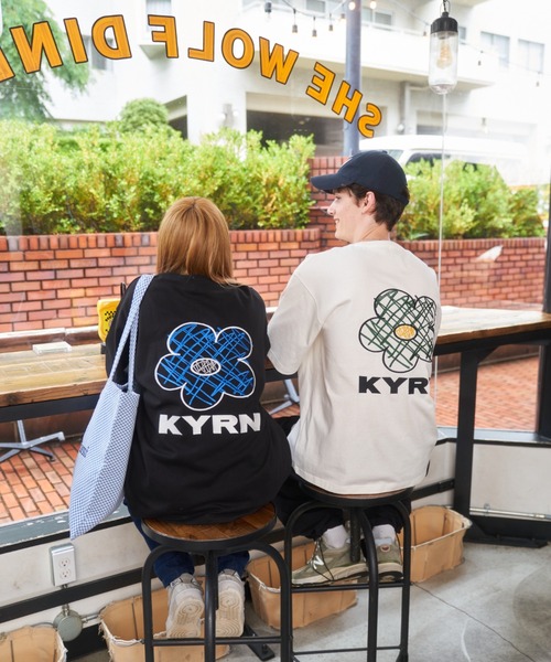 kaoyorinakami(カオヨリナカミ)の「flower logo t / フラワーロゴTシャツ(Tシャツ/カットソー・メンズ・ブラック/ホワイト・X-SMALL/SMALL/MEDIUM/LARGE/X-LARGE)」の8枚目の写真