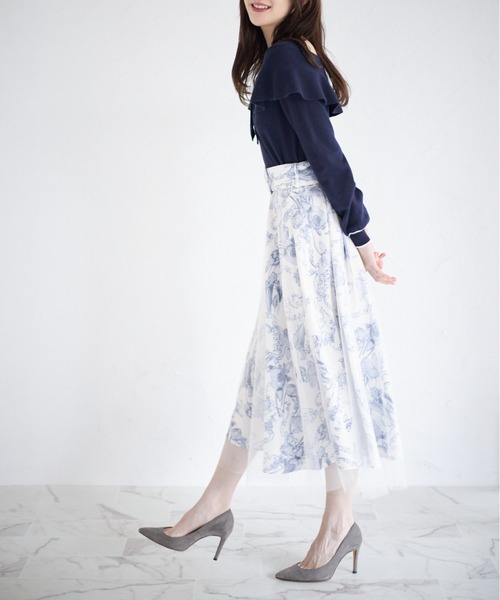 tocco closet（トッコ クローゼット）の「ベルト付きフラワープリント