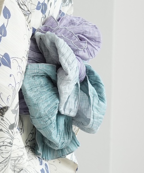 ひとりで着れる！かんたん二部式浴衣セット 国内染色 美人映えオフ