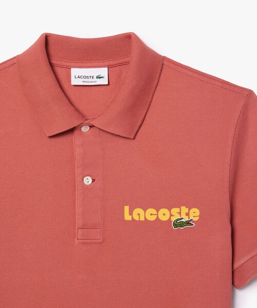 LACOSTE(ラコステ)の「ネームプリントウォッシュドポロシャツ(ポロシャツ・メンズ・ホワイト/ローズ/ダークブルー/イエロー・2/4/3/5)」の11枚目の写真