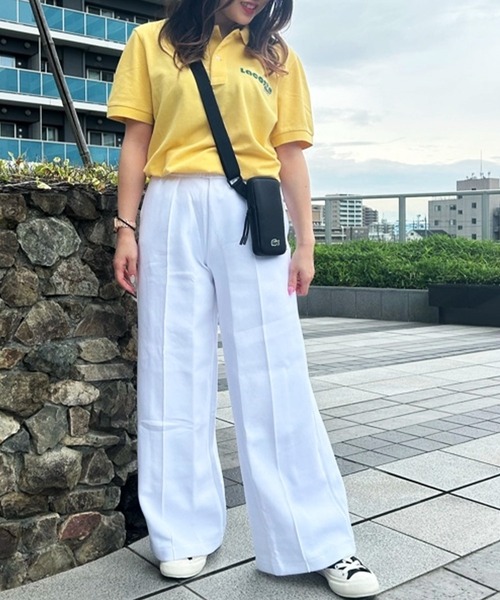 LACOSTE(ラコステ)の「ネームプリントウォッシュドポロシャツ(ポロシャツ・メンズ・ホワイト/ローズ/ダークブルー/イエロー・2/4/3/5)」の13枚目の写真