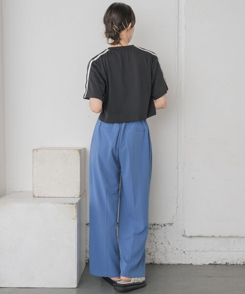 RETRO GIRL(レトロガール)の「袖ラインTEE(Tシャツ/カットソー・レディース・ブラック/オフホワイト/シルバー・FREE)」の10枚目の写真