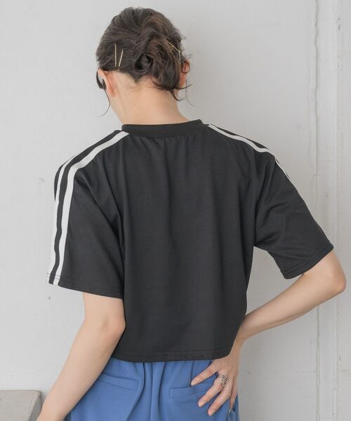 RETRO GIRL(レトロガール)の「袖ラインTEE(Tシャツ/カットソー・レディース・ブラック/オフホワイト/シルバー・FREE)」の14枚目の写真