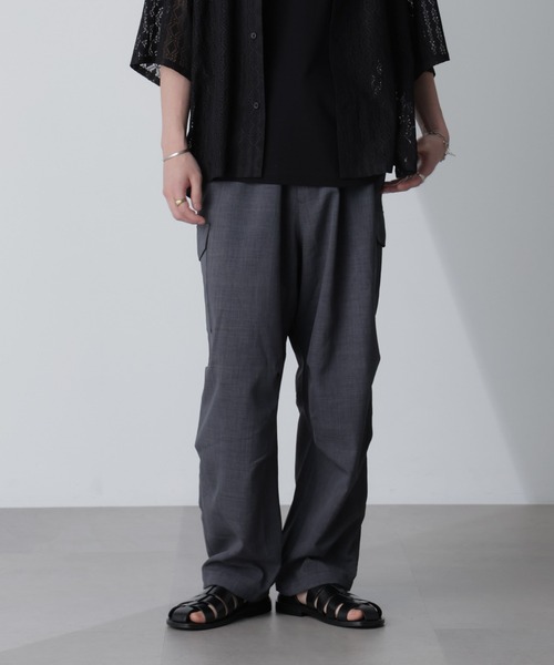 NANO universe（ナノユニバース）の「ライトウェイトカーゴパンツ（カーゴパンツ・メンズ・ネイビー/グレー/ブラウン・L/XL/S/M）」の7枚目の写真