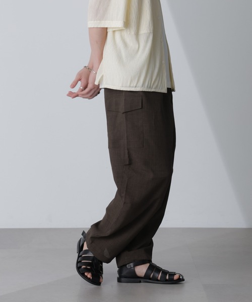 NANO universe（ナノユニバース）の「ライトウェイトカーゴパンツ（カーゴパンツ・メンズ・ネイビー/グレー/ブラウン・L/XL/S/M）」の13枚目の写真