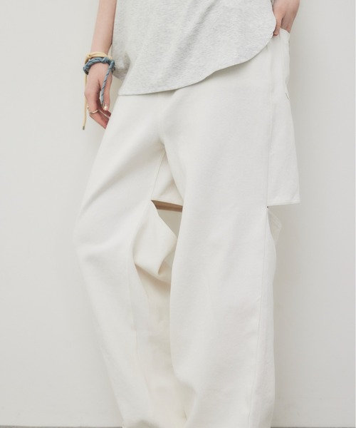 HANNE（アン）の「バックスリットツイルパンツ（チノパンツ・レディース・ベージュ/ブラック/ブラウン/ホワイト・FREE/MEDIUM）」の16枚目の写真