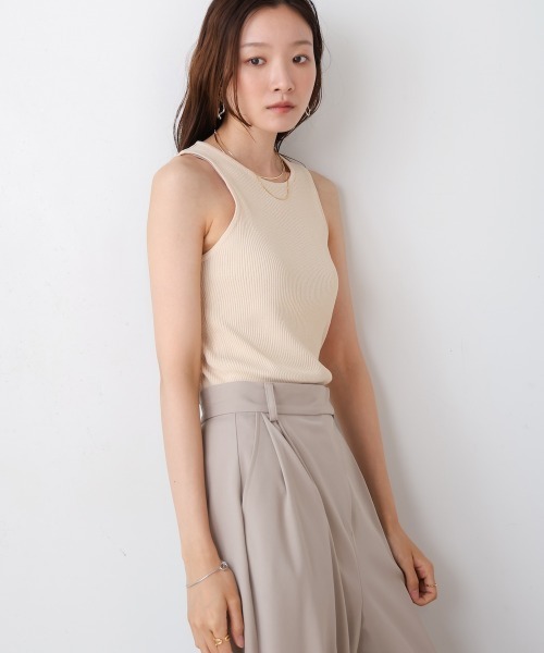 Bab（バブ）の「アメスリリブタンクトップ（タンクトップ・レディース・チャコールグレー/ブラック/ホワイト系その他・FREE）」の8枚目の写真