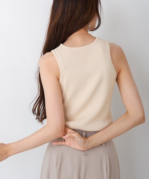 Bab（バブ）の「アメスリリブタンクトップ（タンクトップ・レディース・チャコールグレー/ブラック/ホワイト系その他・FREE）」の11枚目の写真