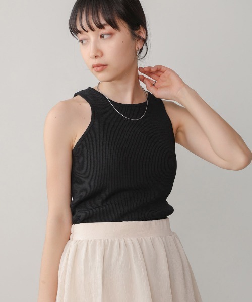 Bab（バブ）の「アメスリリブタンクトップ（タンクトップ・レディース・チャコールグレー/ブラック/ホワイト系その他・FREE）」の15枚目の写真