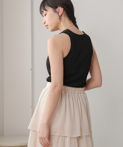 Bab（バブ）の「アメスリリブタンクトップ（タンクトップ・レディース・チャコールグレー/ブラック/ホワイト系その他・FREE）」の17枚目の写真