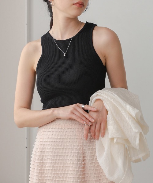 Bab（バブ）の「アメスリリブタンクトップ（タンクトップ・レディース・チャコールグレー/ブラック/ホワイト系その他・FREE）」の19枚目の写真