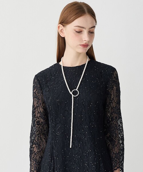 23区（ニジュウサンク）の「【APPLAUDIR】2WAY クリッカー パールネックレス（ネックレス・レディース・シルバー系・F）」の2枚目の写真