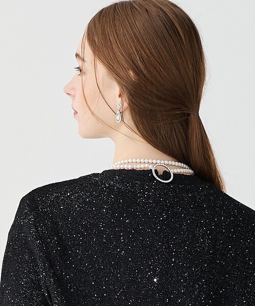 23区（ニジュウサンク）の「【APPLAUDIR】2WAY クリッカー パールネックレス（ネックレス・レディース・シルバー系・F）」の4枚目の写真