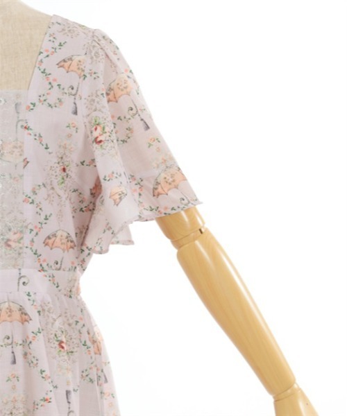 セール】レーヌローズ柄ワンピース（ワンピース）｜axes femme