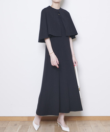 Rouge vif | ライトポンチケープ付き２WAYワンピース(ワンピース)