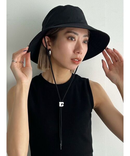 EMODA（エモダ）の「ボックスEバケットハット（ハット・レディース・グレー/ブラック・FREE）」の7枚目の写真