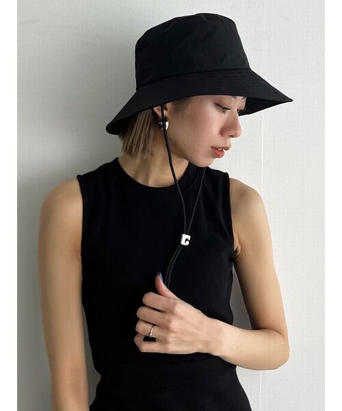 EMODA（エモダ）の「ボックスEバケットハット（ハット・レディース・グレー/ブラック・FREE）」の6枚目の写真